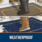 OLANLY Front Door Mat Outside 59x34, All-Season Heavy-Duty Rubber Doormat - Image 2