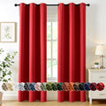 MIULEE Blackout Curtains for Bedroom 2 Panels 40x90 Inch Long Christmas Red by MIULEE