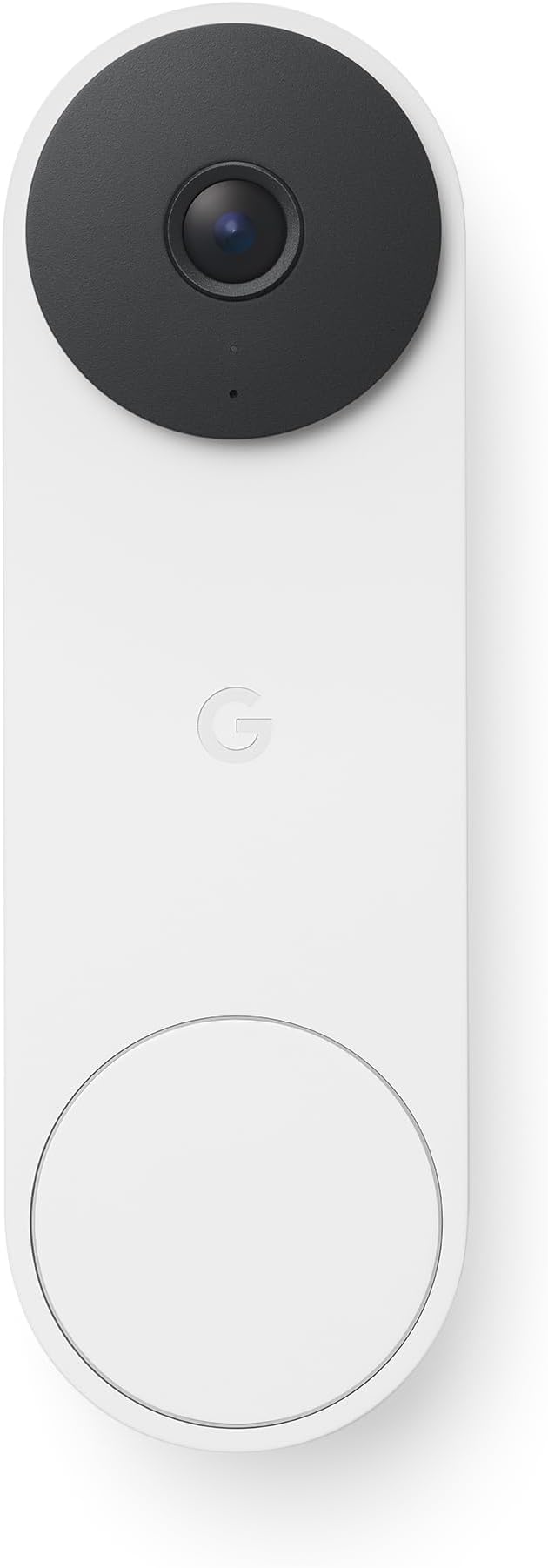 Google Nest Doorbell (Wired, 3rd Gen) - 2K Video and Gemini, Live View, Night Vision, 2-Way Audio - Works with Google Home - 2025 Model - Snow