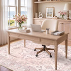 RELEANY Washable Area Rug, 6'x9', Pink - Image 4