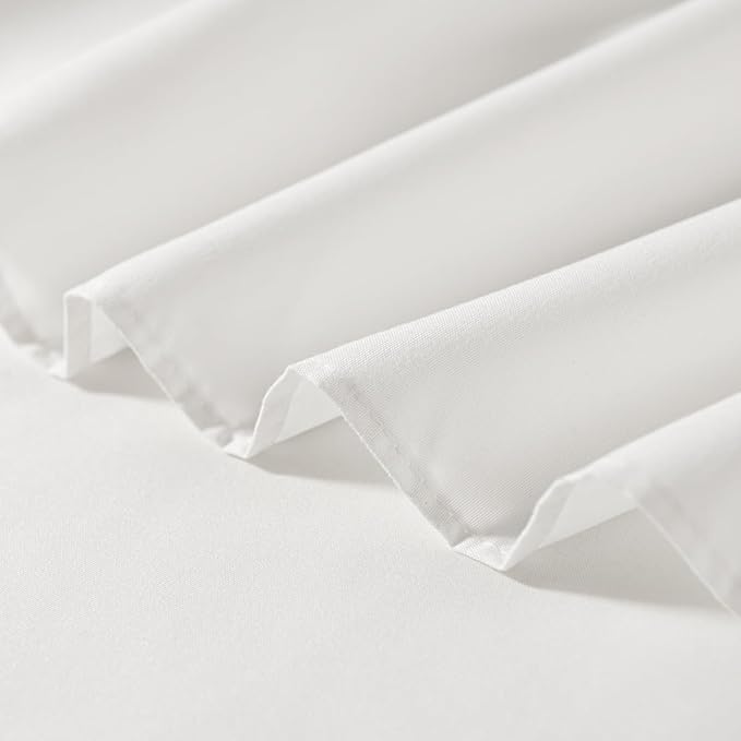 Ivory Bed Skirt Full Size Ruffled Bed Skirt with Split Corners, Full Bed Skirt 16 Inch Drop, Full Size Bed Skirt Ivory for Ruffled Bed Skirt with Split Corners, Bed Skirt Full Size
