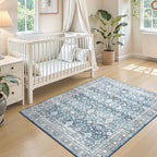 3x5 Area Rugs for Entryway, Blue Washablee Non-Slip Area Rug for Kitchen - Image 5