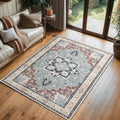 Lofus 3x5 Small Kitchen Area Rugs, Vintage Boho Washable Carpet, Beige by Lofus
