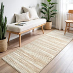 Chicrug 3x8 Beige Washable Runner Rug Hallway Kitchen Entryway Non Slip - Image 5