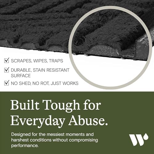 WaterHog Boxwood Front Door Mat Indoor Outdoor Entrance, All-Weather Mats - Image 4
