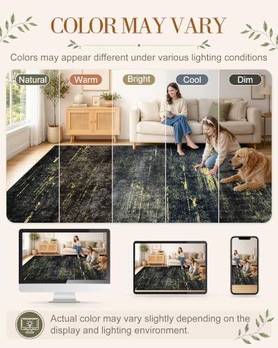 OLANLY 2x3 Washable Small Rug Non Slip Indoor Door Mat for Entryway Bedside - Image 2