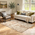 3x5 Tie-dye Beige Area Rug Washable Non-Slip Soft Thin for Bedroom Kitchen by Unknown
