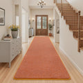 AROGAN 3x8 Runner Rug for Hallway, Long Runner Rugs Non Slip, Orange by AROGANAREARUG