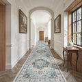 Madane Hallway Runner Rug 3x20 Washable Kitchen Runners 20ft, Blue by Madane