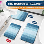 OLANLY Bathroom Rugs Mat 34x21, Extra Soft Absorbent Microfiber Bath Rugs - Image 2