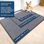 OLANLY 2-Pack Front Door Mats 33x21, Waterproof Heavy-Duty Doormats - Image 2