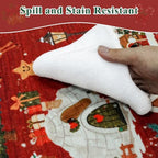 2x3 Christmas Cute Area Rug : Non-Slip Washable Winter Holiday Indoor Doormat Soft Low Pile Decorative Floor Mat for Kitchen Bathroom Living Room Bedroom Red Holiday Home Decor Gift（2x3，Red） - Image 7