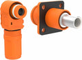 1 Set Battery Energy Storage Connector, 200A 50mm² High Current Connectors Quick Plug Terminal Orange Right Angle Plug and Socket IP67 Waterproof Power Adapter Crimping Wiring (200A, Orange)