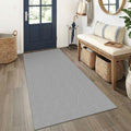 EARTHALL Washable Runner Rug, Non Slip Foyer Runner, 3x6 Ft, Heather Gray by Unknown