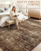 OLANLY 5x7 Washable Area Rug, Soft Non Slip Carpet for Bedroom Living Room - Image 3