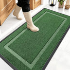 OLANLY Front Door Mat Outside 47x23, All-Season Heavy-Duty Rubber Doormat by OLANLY