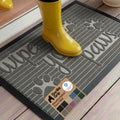 GORILLA GRIP WeatherMAX Door Mat, Indoor Outdoor Use, 35x23, Gray Paw by GorillaGrip
