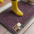 GORILLA GRIP WeatherMAX Door Mat, Indoor Outdoor, 35x23 Purple Daisy Floral by GorillaGrip