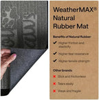 GORILLA GRIP WeatherMAX Door Mat, Indoor Outdoor Use, 47x35, Gray Paw - Image 6