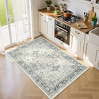 Lofus 3x5 Taupe Grey Rugs for Bedroom Living Room, Vintage Boho Carpet - Image 3