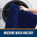 OLANLY Bathroom Rugs 32x20, Extra Soft Absorbent Chenille Bath Rugs - Image 4