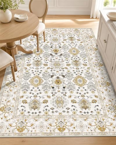OLANLY 3x5 Washable Accent Rug, Soft Non Slip Carpet for Entryway Bedside by OLANLY