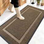 OLANLY Front Door Mat Outside 47x23, All-Season Heavy-Duty Rubber Doormat by OLANLY