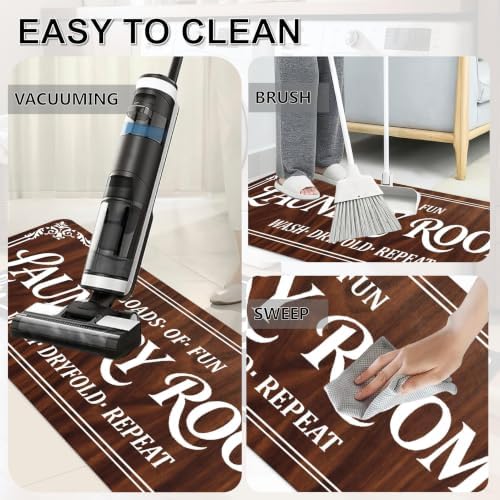 Non-Slip Laundry Room Rug Runner, Farmhouse Washable Laundry Mat - Image 4