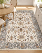 OLANLY 3x5 Washable Accent Rug, Soft Non Slip Carpet for Entryway Bedside by OLANLY