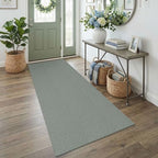 EARTHALL Washable Runner Rug, Non Slip Kitchen Runner, 3x7 Ft, Green/Grey by Unknown