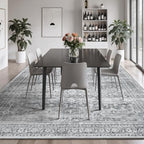 8x10 Area Rug for Living Room, Non-Slip Washable Grey Large Carpet - Image 3