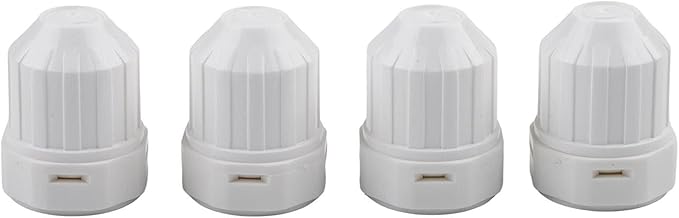 Water Distributor Regulating Cap M30x1.5 Thread for Floor Heating Manifold and Radiator Thermostat 4-Pack Plastic Temperature Control Valve Accessory