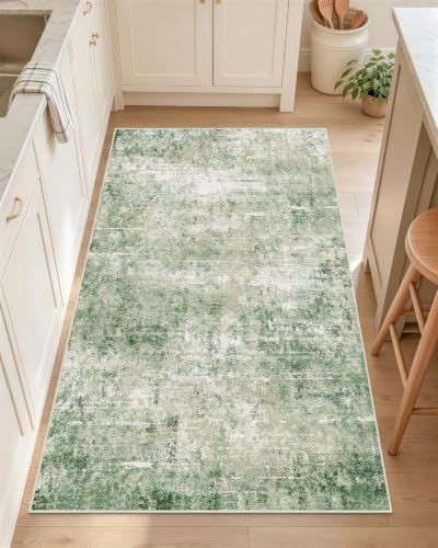 OLANLY 2x4 Washable Accent Rug Non Slip Carpet for Entryway Kitchen Bedside by OLANLY