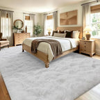 9x12 Extra Large White Fluffy Area Rug Non-Slip for Living Room Bedroom - Image 4