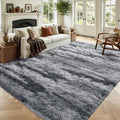 4x6 Grey Fluffy Soft Area Rug Non-Slip for Bedroom Living Room Playroom by ModernHomeDecor