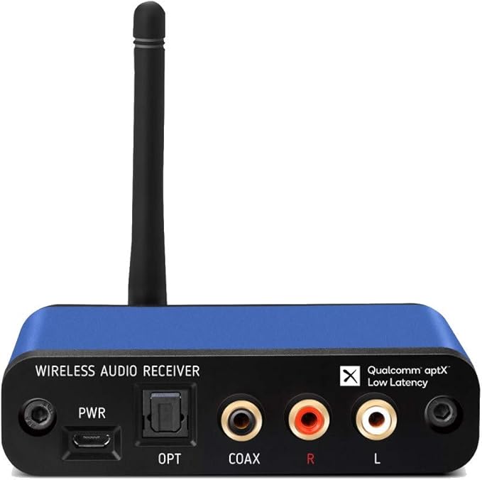 BLT-2 Hi-Fi Bluetooth 5.1 Audio Receiver – aptX HD/AAC, Audiophile TI DAC, Long-Range, RCA Output Plus Optical & Coaxial Digital Outs for Home Stereo