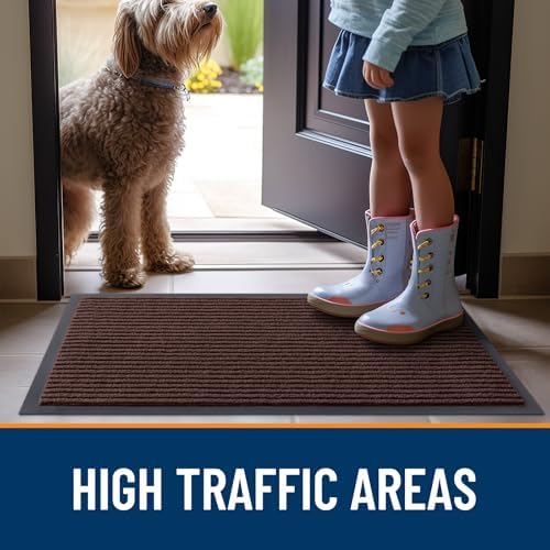 OLANLY 2-Pack Front Door Mats 35x23, Waterproof Heavy-Duty Doormats - Image 7
