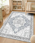 OLANLY 3x5 Washable Accent Rug, Soft Non Slip Carpet for Entryway Bedside by OLANLY