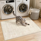 Washable Area Rugs 2x5: Living Room Bedroom Carpet Retro Beige - Image 2
