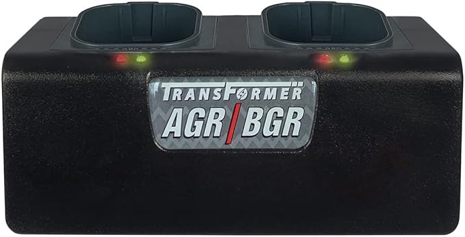 Artisan Power Dual Battery Charger for Andis PowerGroom | Best for AGR and BGR Series Clippers | Durable Connectors, LEDs Status and a Powerful DC Power Supply | Charges 2 Batteries at Once