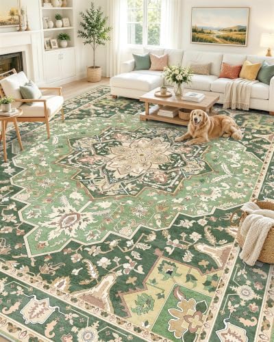 OLANLY 10x14 Washable Area Rug, Soft Non Slip Carpet for Living Room by OLANLY