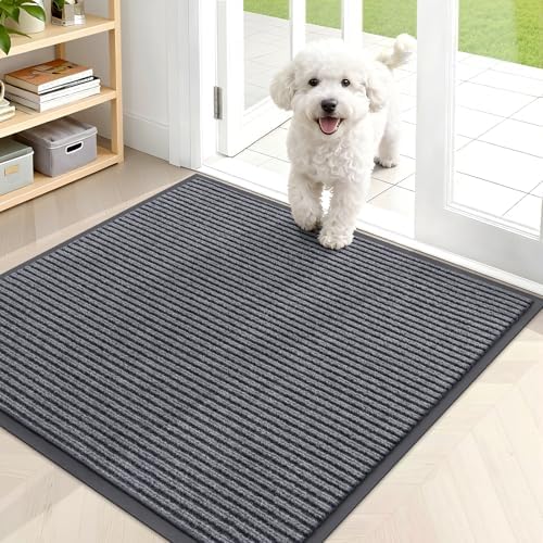 OLANLY Front Door Mat 35x30, Waterproof Heavy-Duty Indoor Outdoor Doormat by OLANLY