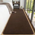 AROGAN 2x10 Runner Rug for Hallway, Long Runner Rugs Non Slip, Coffee - Image 3