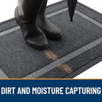 OLANLY Front Door Mat Outside 29.5x17, All-Season Heavy-Duty Rubber Doormat - Image 6