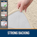 OLANLY Bathroom Runner Rugs 47x24, Extra Soft Absorbent Chenille Bath Rugs - Image 6