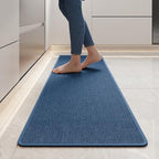 YDKGL Long Kitchen Runner Rugs Kitchen Mat Non Slip Washable Blue 17"x59" by YDKGL