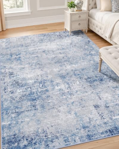 OLANLY 4x6 Washable Area Rug, Soft Non Slip Carpet for Bedroom Living Room by OLANLY