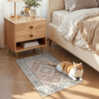Lofus 2x3 Washable Rug for Entryway Bathroom, Non Slip Kitchen Mats Brown - Image 3