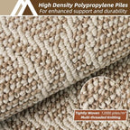 COSY HOMEER Kitchen Rugs Sets of 2 Non-Slip Washable,24”x35“+24”X60“ - Image 2