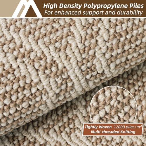 COSY HOMEER Kitchen Rugs Sets of 2 Non-Slip Washable,24”x35“+24”X60“ - Image 2